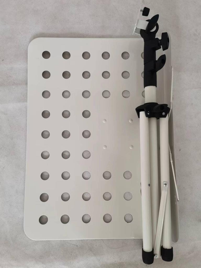 Adjustable Folding Music Stand for Guzheng, Guitar, Violin, and Sheet Music - White and Thickened.