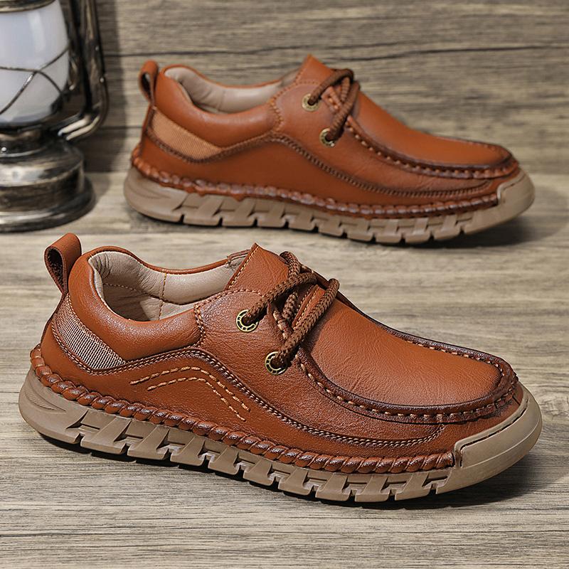 Men's business Formal Shoes Banquet Men's Interview Business Shoes Flat oxfords handmade sewing Platform Sneakers Men footwear