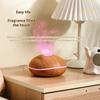 7 Colores Fire Flame Wood Grain Aromatherapy Mini Humidifier Aroma Essential Oil Diffuser Air Ultrasonic Mist Maker Fogger Smell