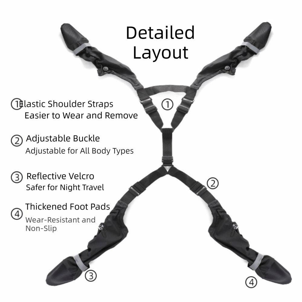 Adjustable Dog Boots Non Slip Paw Protectors Pet Practical Dog Outdoor Shoes  Four Seasons Use