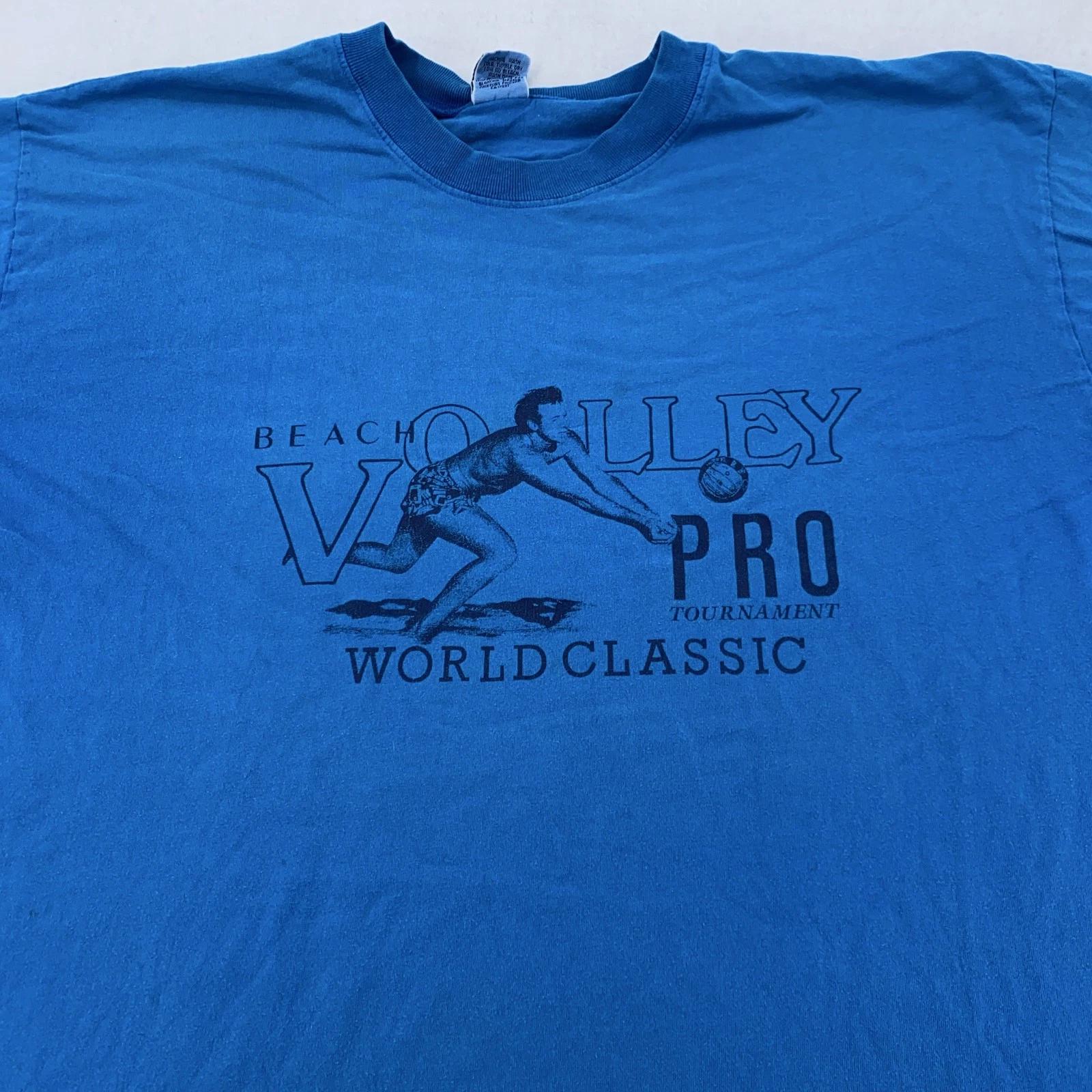 

Vintage GAP Beach Volley Pro Tournament Shirt Mens Large Striped Sleeves 90s 3XL