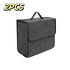 Thick Felt Auto Trunk Storage Bag Firm Handle Large Capacity Foldable Organizer for Travel Camping Grocery Transport