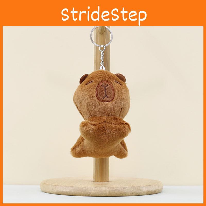 Plush Toy Capybara Stuffed Doll Keychain Pendants Bag Decoration Kids Gifts