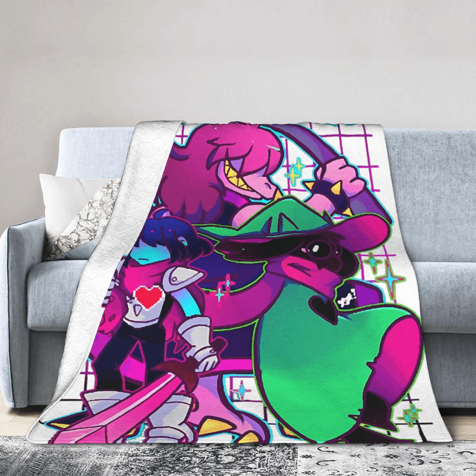 

Deltarune Plush Blanket Children Game Flannel Throw Blanket For Bedroom Warm Custom Quality Bedspread Gift Idea 130x150cm