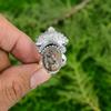 Mothers day Deal Sterling Silver Natural Leopardskin Jasper Multi Stone New Ring