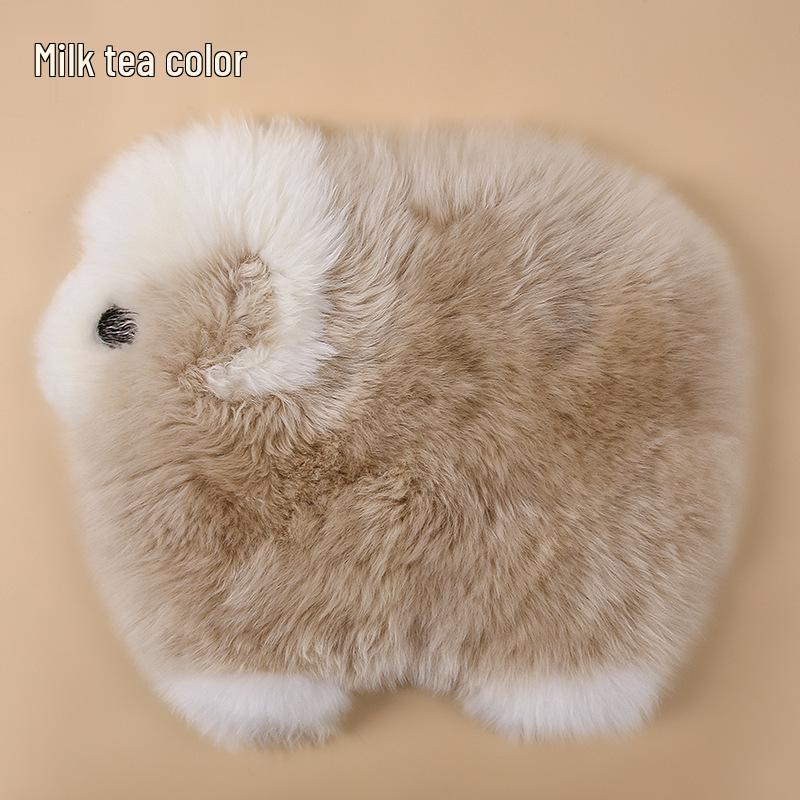 XY Long-Haired Lamb Wool Winter Car Seat Cushion - Warm, Simple Interior Accessory