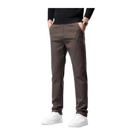[Olekei] Men s Chino Pants, Tapered Pants, Stretch, Slim, Skinny, Colored Pants, Men s Long Pants, Slim Design, Business Casual, Large Size, Popular,