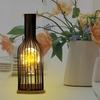 Hollow Out Table Lamp Night Light Bedside Battery Powered Industrial Contemporary Desk Lighting