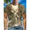 New Demon Angel 3D Print T-Shirts Men Women Summer Round Neck Short Sleeve