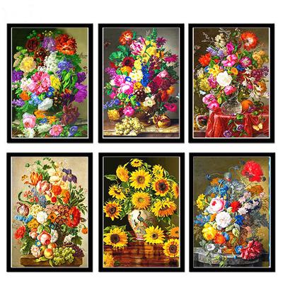 5D DIY Diamond Painting Flower Full Square Diamond Of Rhinestones Embroidery Cross Stitch