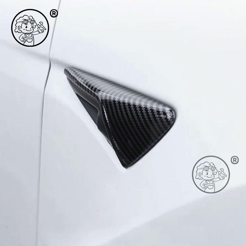 For Tesla Model YL 2026 2027 Car Leaf plate camera protection cover body Carbon fiber decorative Car modification accessories