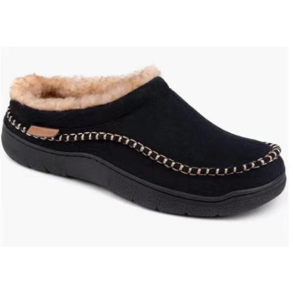 Herren Winter Hausschuhe Weich Plüschgefüttert Warmes Fleece Innen/Außen Hausschuhe mit Rutschfester Sohle Bequemes Heimschuhwerk für Kaltes Wetter