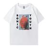 Hot sale Sonic Youth T shirt Crew Neck Oversized Unisex Women streetwear 100 Cotton short sleeve tshirts Unisex Funny Summer Tops