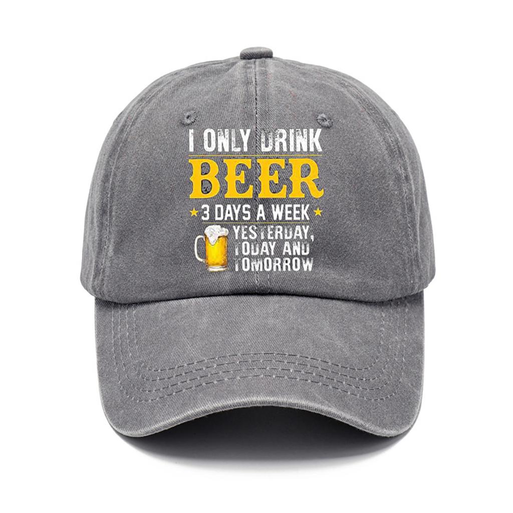 Beerholic Funny Baseball Cap Unisex Cotton Snapback for Parties Festivals Daily  Comfortable Lightweight Hat