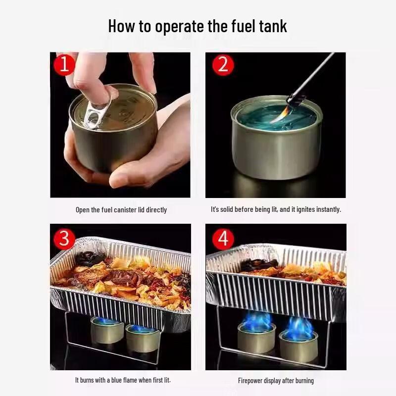 ZISIZ Solid Fuel Cans for Hotpot Stoves
