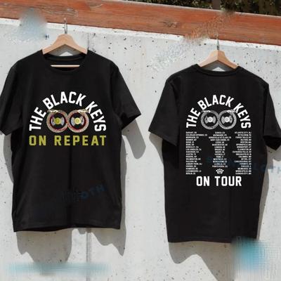 HOT ITEM!!! The Black Keys On Repeat 2025 Tour T-shirt Fans Gift Size S-4XL