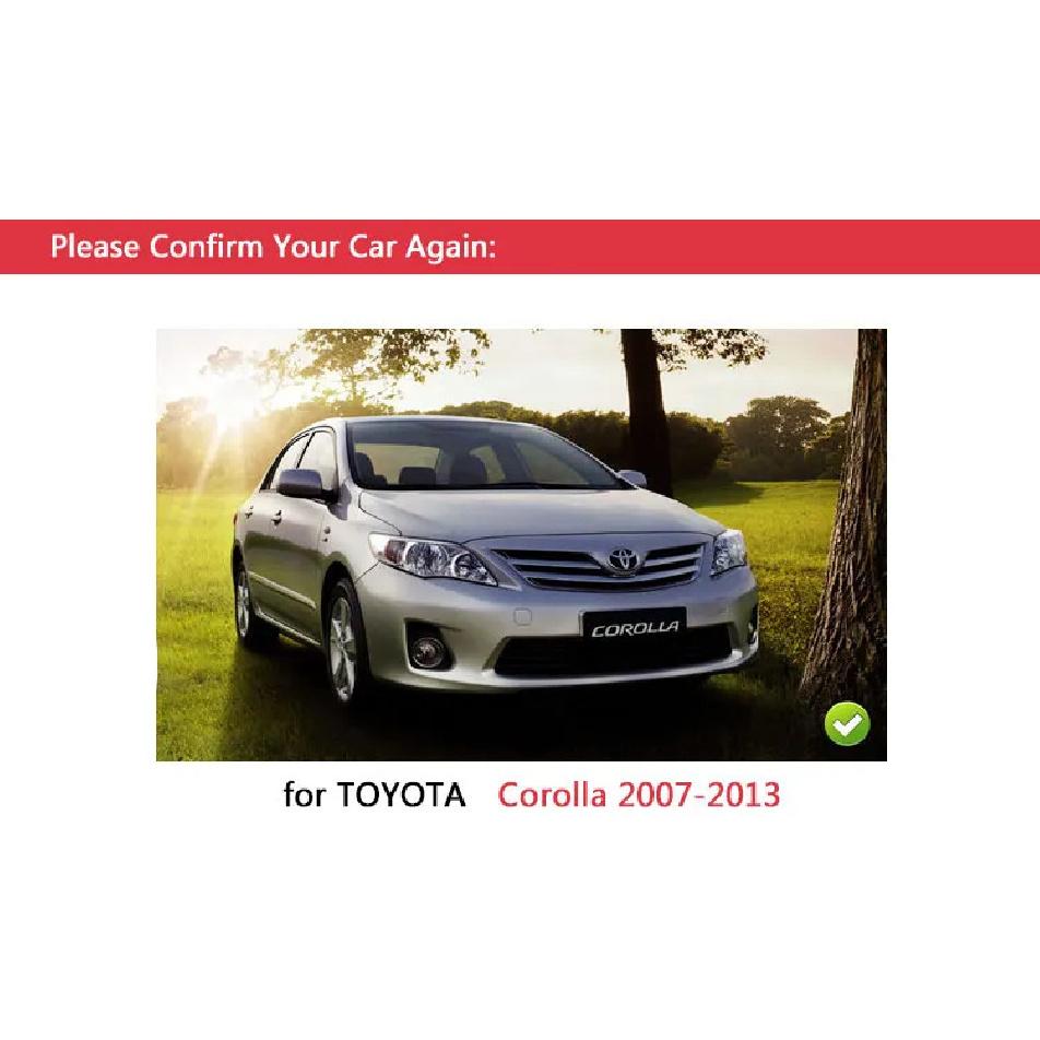 for TOYOTA Corolla 10 E140 E150 (2006-2013) Luxurious Chrome Door Handle Car Covers Accessories Car Stickers Car Styling