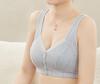 Women's Front Buckle Cotton Vest Bra - Wire-free, Plus Size for Middle-aged & Elderly Moms