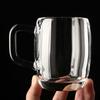 Handmade Natural White Crystal Mug with Handle