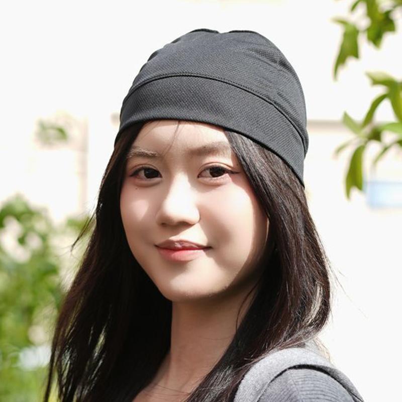 

[Z]Cooling Quick Dry Breathable Mesh Beanie Hat Fishing Hiking Runing Sports Hat Cycling Motor Helmet Inner Cap Sweat Head Wraps чёрный