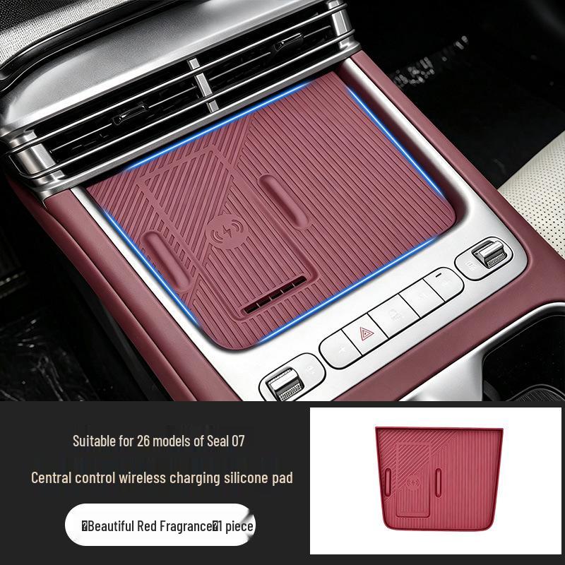 BYD Seal 07 Car Wireless Charging Silicone Pad - Dustproof, Anti-Slip, Interior Protective Accessory