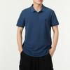 Timberland Solid Logo Outdoor Casual Short Sleeve Polo Shirt Men Polo Shirts Navy-Blue A2EPM-288