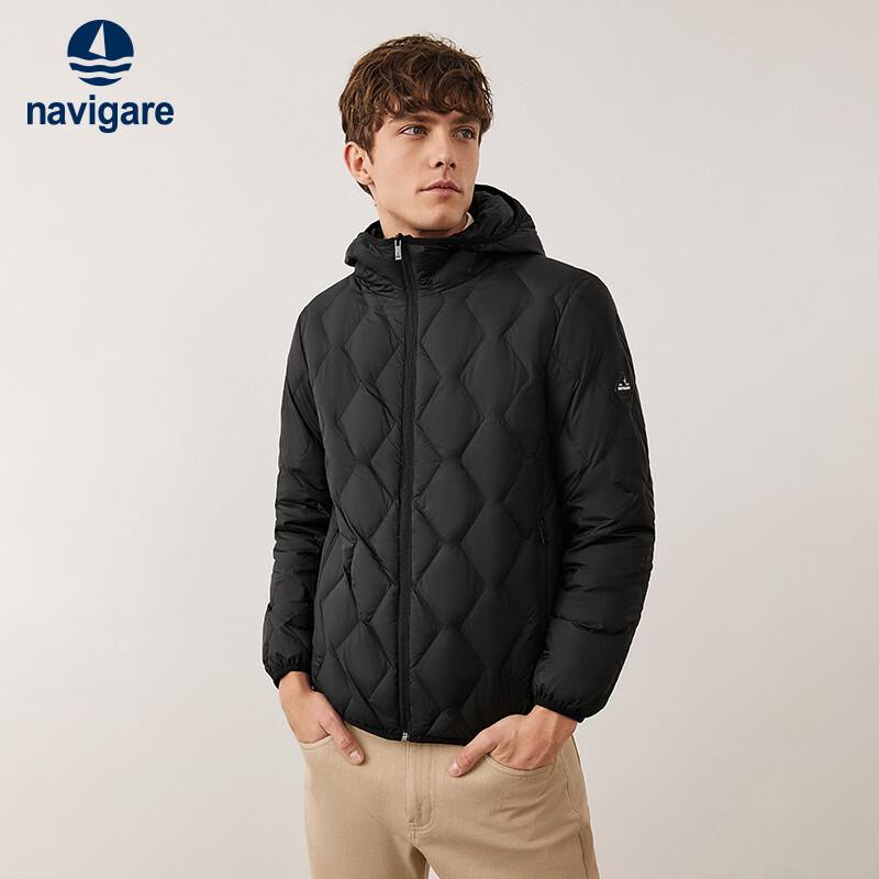 Navigare Men's Hooded 3-Proof Down Jacket