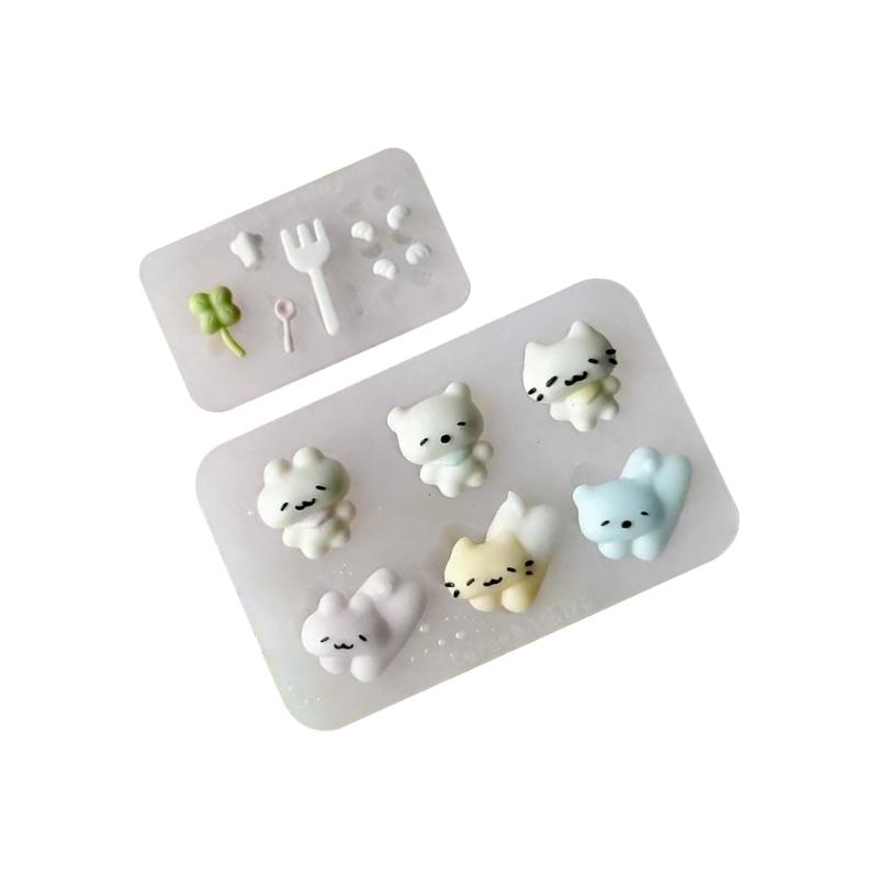 Cats Theme Silicone Mould Baking Pastry Tool For DIY Crafting Chocolate Fondant Candy Making Supplies