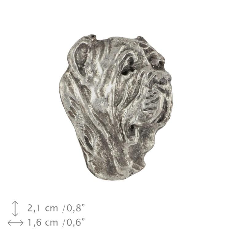 Neapolitan Mastiff, Mastino Napoletano II - Dog brooch in a gift box, elegant pin, lapel pin for Art-Dog brand jacket