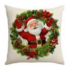 New Christmas Wreath Santa Claus Snowman Elements Festive Warm Home Bedroom Sofa Cushion Cushion