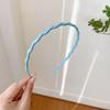 1/6pcs Summer Children's Headband Candy Colored Wavy Pattern Headband Comfortable To Wear Versatile For Daily Use