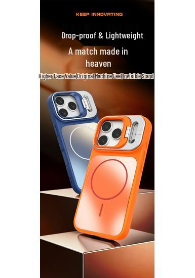 Magnetic Matte Lens Holder for iPhone 17 Pro Max - Drop-proof Apple Protective Case (Compatible with iPhone 15 & 16)