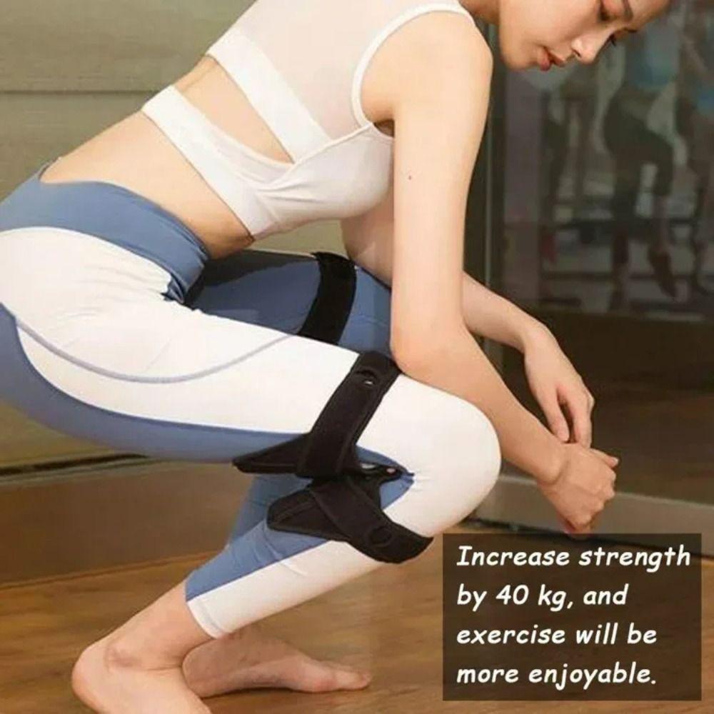 1/2PCS Rebound Spring Knee Protection Boosters Breathable Fixed Booster Support Knee Pads Non-Slip Knee Protector Leg Protection