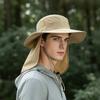 Anti-splashing shawl hat Men's and women's outdoor sun protection hat UV protection sun hat Summer sun hat Neck mesh