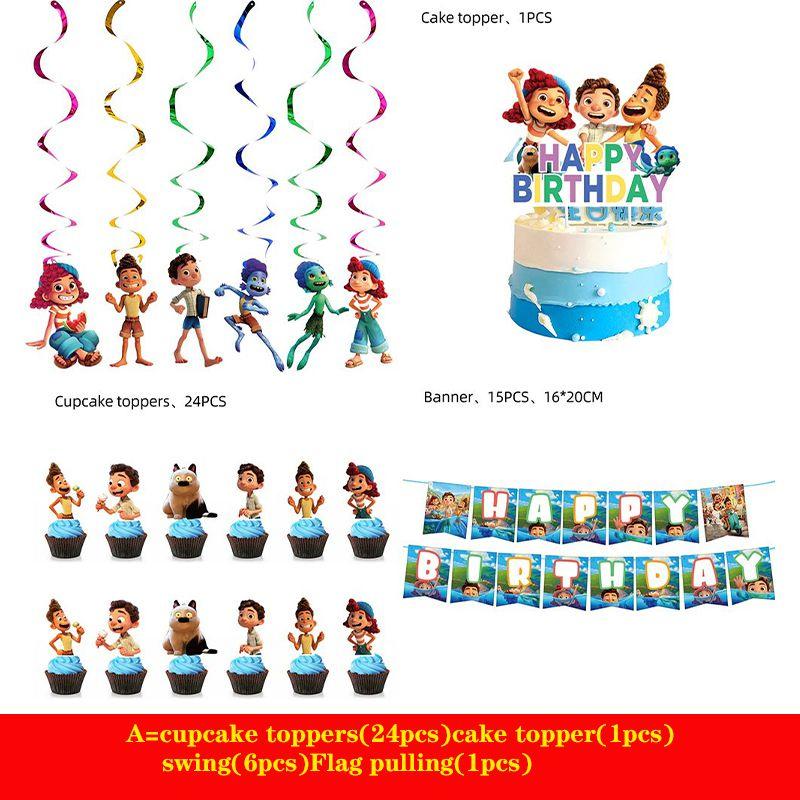 

Лука Вечеринка Океан Мультяшный Персонаж Тема Одноразовые Украшения Орнаменты Торт A