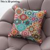 Bohemian Style Geometric Floral Throw Pillow Covers Pattern Cushion Cover Suitable For Sofa Bedroom Car Pillow Cover