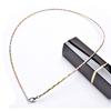 Fashionable Versatile Three-Color Gold Silver Necklace S925 Silver Color Women's Pendant Chain Sweater Chain