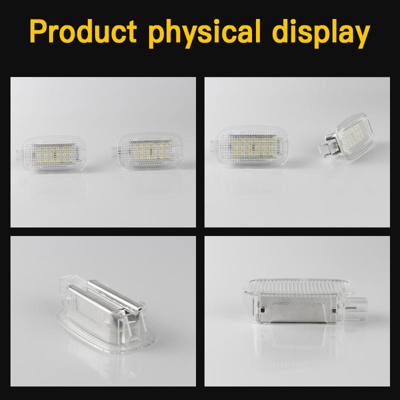 2pcs 6000K LED Luggage Compartment Interior Light Trunk Lamps for Benz W204 C-class Sedan/Estate Footwell Light (one pair)