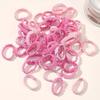 40/60pcs Kids Colorful Small Rubber Bands Girls Hair Ties Headbands Non Damaging Tie Ponytail High Elastic Durable Hair Rope Set