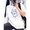 Cute Puppy Shirt Vintage Washed Unisex Oversized Soft Streetwear Soft Cotton Short Sleeve Tee Gift Clothing Tops 2026 Hot Sale