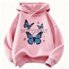 Blue Butterfly Fashion Design Children's Sweatshirt Cute Hoody for Boys Girls Autumn Spring Casual Hoodies Winter