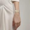 Seiko 100m Waterproof Depth Quartz Steel Strap Women's Watch White Dial SUR454