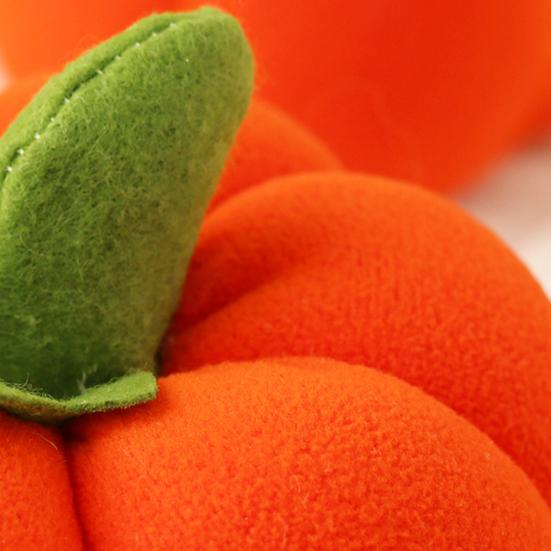 Plyšový dýňový polštář 3D simulovaná dýně polštář na pohovku měkká oranžová dýně domácí dekorace na Halloween Den díkůvzdání dětský dárek