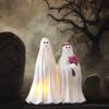Halloween Leuchtende Geister Braut Bräutigam Statue Weiches Warmes Leuchten Gruselig Außen Innen Nachtlicht Feiertagsparty Dekoration