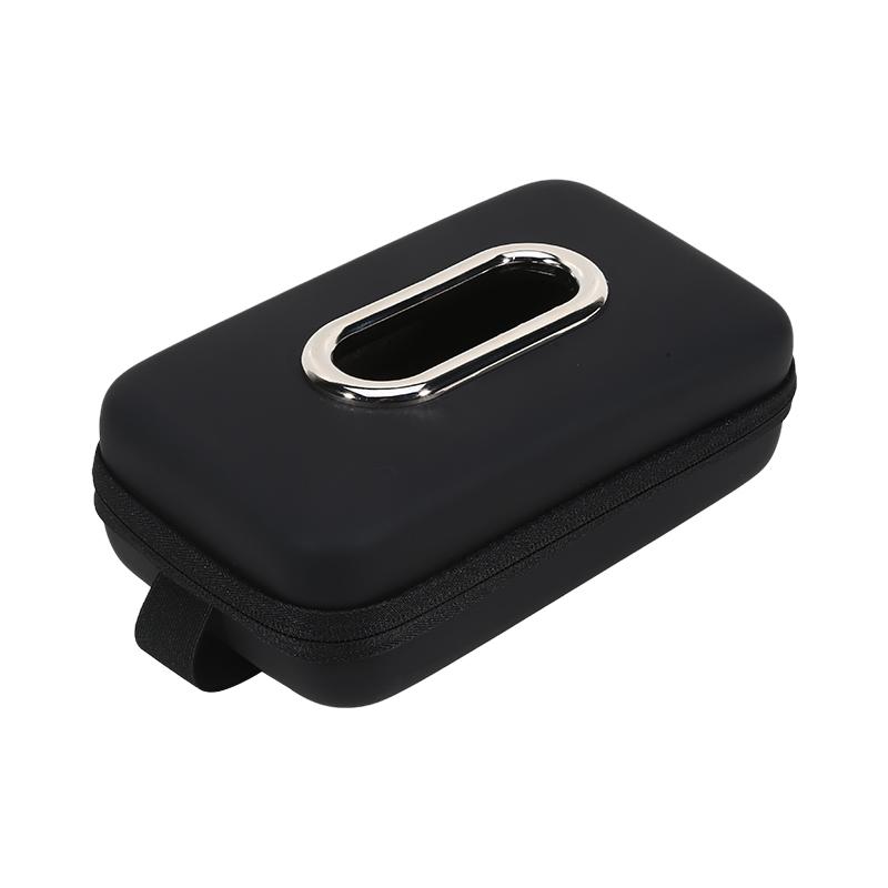 Front Seat Tissue Box Holder for Cars with Storage Mesh Pockets Adjustable Headrest Straps PU Leather Construction