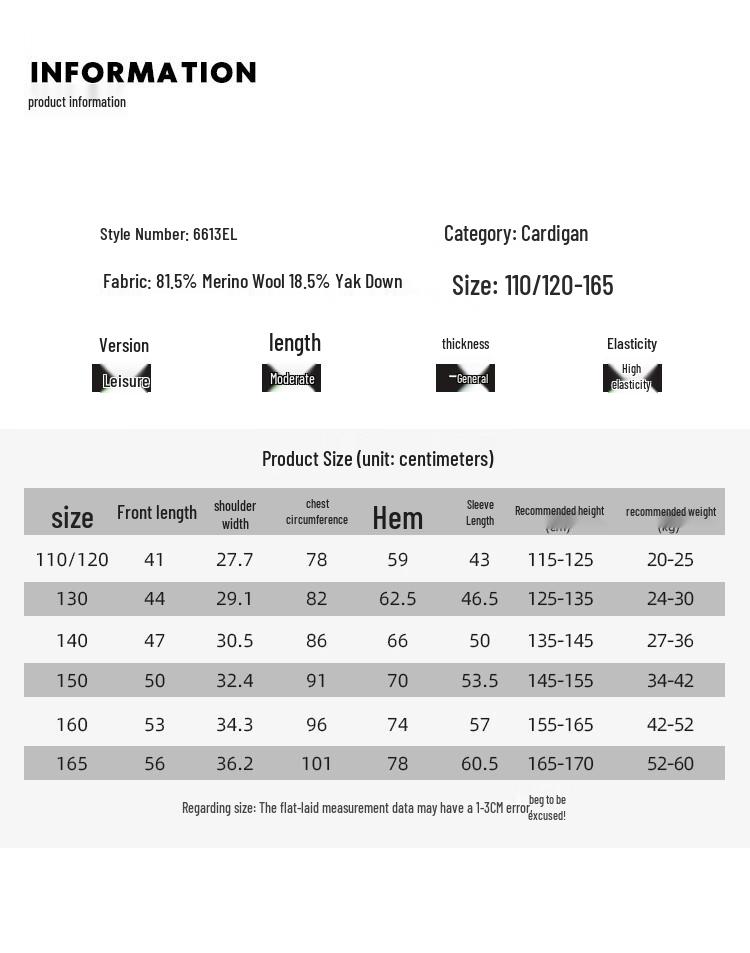 ELLE KIDS Girls' Wool Blend Hand-Embroidered Lace Cardigan