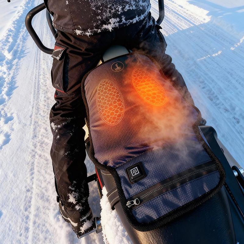 New Three-level Heating Motorcycle Heated Seat Cushion 5V Universal Warmer Seat Cover for Winter and Riding Heated Seat Cushion