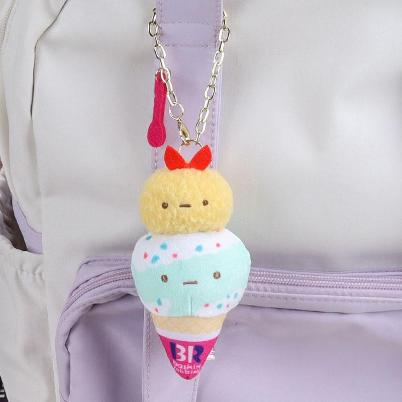 Cute Fried Shrimp Plush Keychain Cartoon Doll Bag Charm Girly Pendant Toy