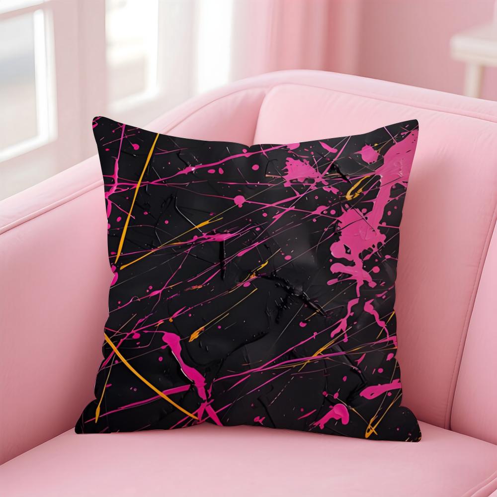 Abstrakte Kunst JJackson PPollock Kissenbezug Kissenhülle Weicher Freundlicher Stoff Verdeckter Reißverschluss