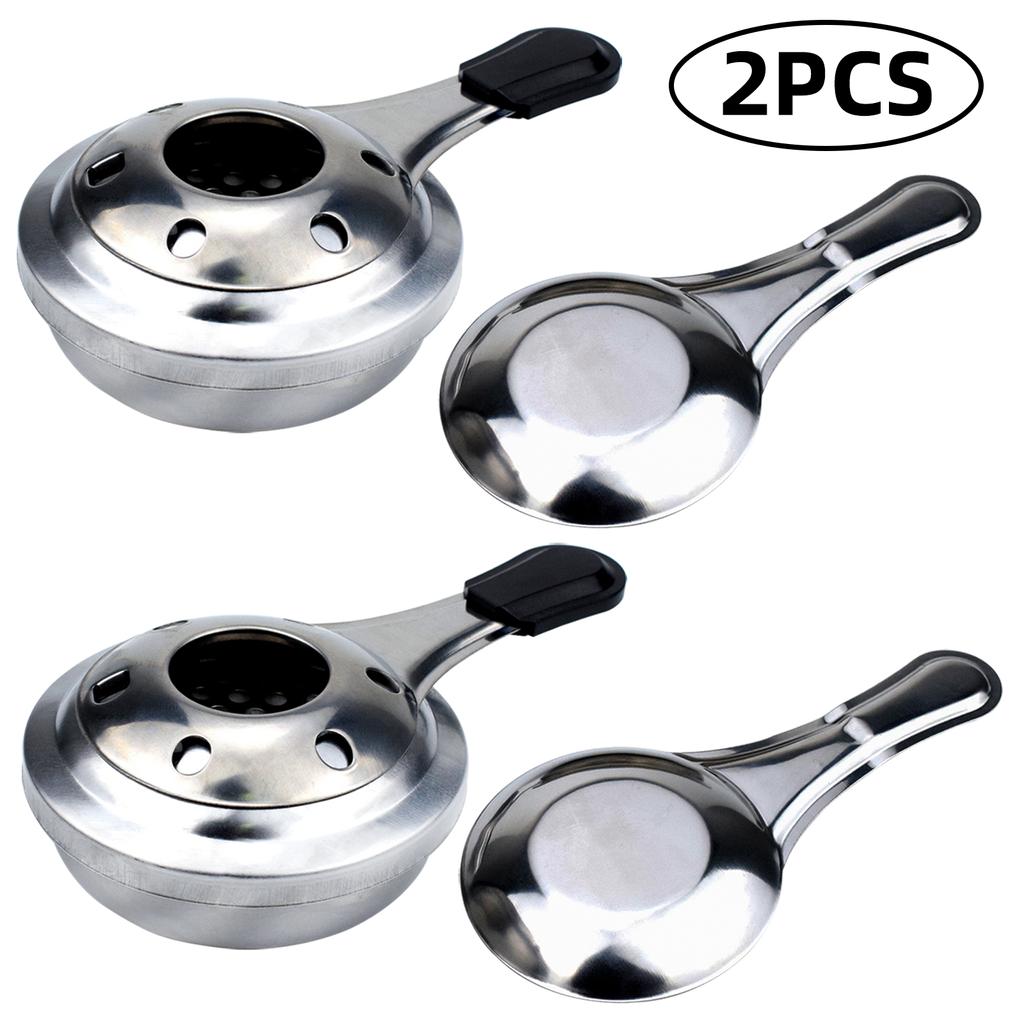2PCS Frame Adjustable Mini Furnace Stainless Steel Burner for Outdoor Backpacking Picnic Hiking